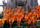 Cambodia: Buddhist monks at Preah Vihear, an ancient Khmer temple on the Cambodia-Thailand border